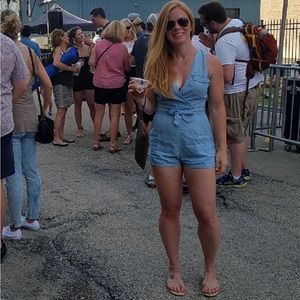 BB Dakota chambray denim romper - size 6